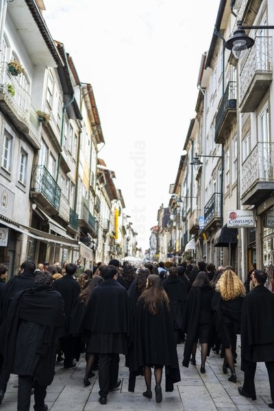This photo shows a tour of the city of Braga ahead of a soccer game between Portuguese SC Braga and Belgian soccer team KAA Gent, Thursday 22 October 2026 in Braga, Portugal, the second match in the UEFA Conference League league phase