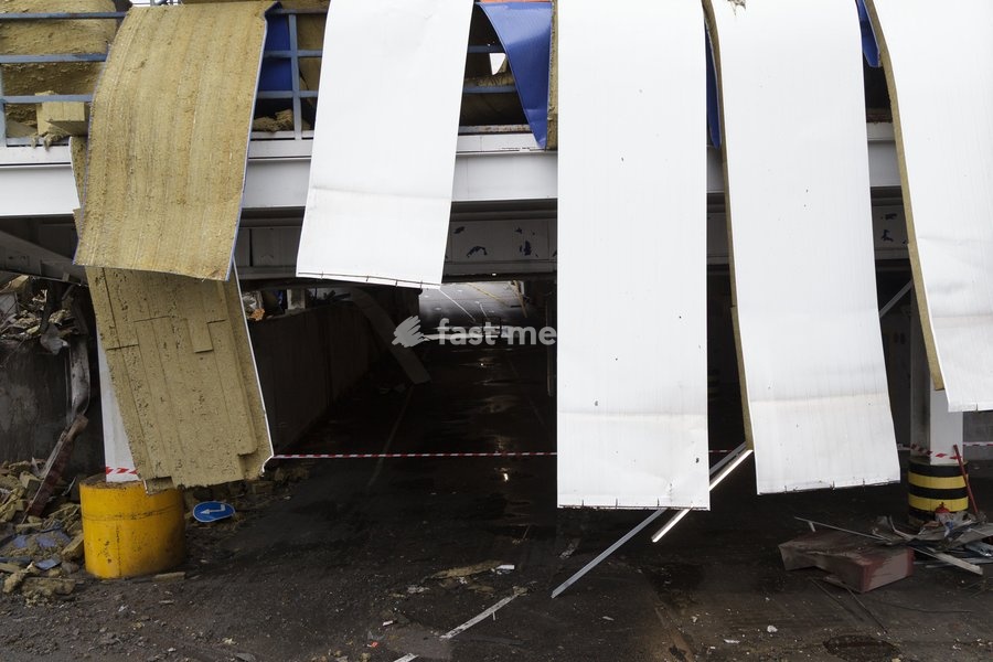 An Epicentr K home improvement hypermarket in the Obolonskyi district is damaged by a Russian attack, Kyiv, Ukraine, October 22, 2026. On Thursday night, Russian forces struck the Ukrainian capital with ballistic missiles and drones. According to the Kyiv City Military Administration, six districts…