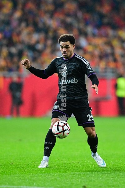 Anderlecht's Mario Stroeykens is pictured in action during a soccer game between Polish Jagiellonia Bialystok and Belgian RSC Anderlecht, Thursday 22 October 2026 in Bialystok, Poland, on day three of the UEFA Europa League league phase