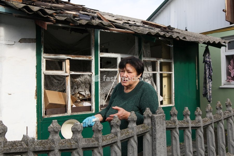Svitlana’s house has been damaged by a Russian attack for the third time, Dnipro, Ukraine, October 22, 2026. According to city head Borys Filatov, 11 private houses were damaged in the strike on Thursday morning, and one home burned down completely