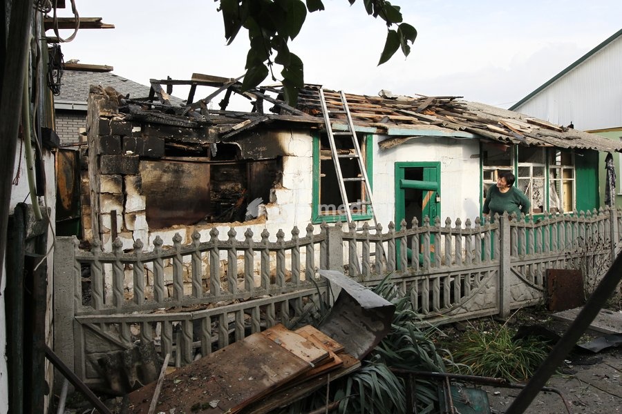Svitlana’s house has been damaged by a Russian attack for the third time, Dnipro, Ukraine, October 22, 2026. According to city head Borys Filatov, 11 private houses were damaged in the strike on Thursday morning, and one home burned down completely