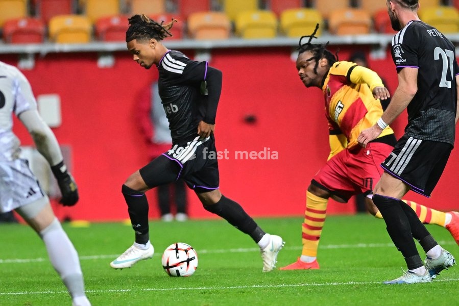 Anderlecht's Jayden Onia-Seke is pictured in action during a soccer game between Polish Jagiellonia Bialystok and Belgian RSC Anderlecht, Thursday 22 October 2026 in Bialystok, Poland, on day three of the UEFA Europa League league phase