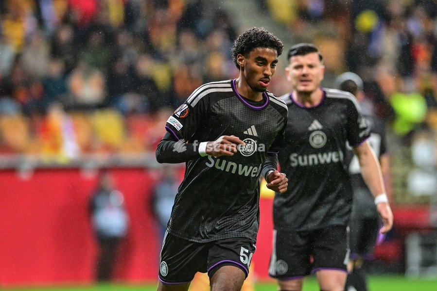 Anderlecht's Kais Barry is pictured during a soccer game between Polish Jagiellonia Bialystok and Belgian RSC Anderlecht, Thursday 22 October 2026 in Bialystok, Poland, on day three of the UEFA Europa League league phase