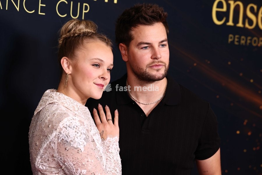 JoJo Siwa and Chris Hughes at Dancers Against Cancer's 2026 Gala Of The Stars held at The Beverly Hilton Hotel on October 22, 2026 in Beverly Hills, Los Angeles, California, United States
