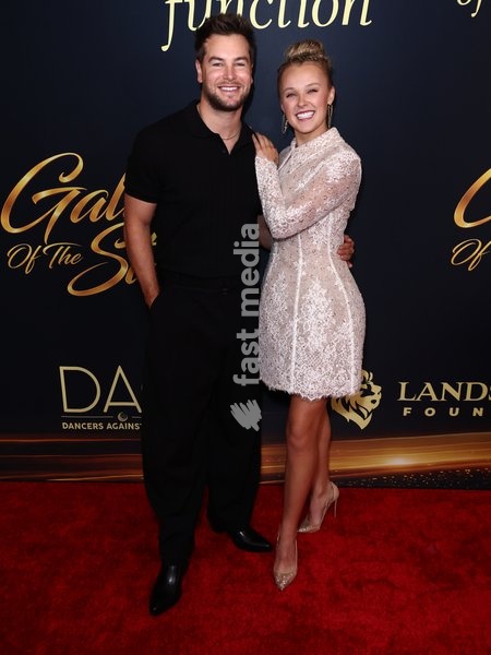 Chris Hughes and JoJo Siwa at Dancers Against Cancer's 2026 Gala Of The Stars held at The Beverly Hilton Hotel on October 22, 2026 in Beverly Hills, Los Angeles, California, United States