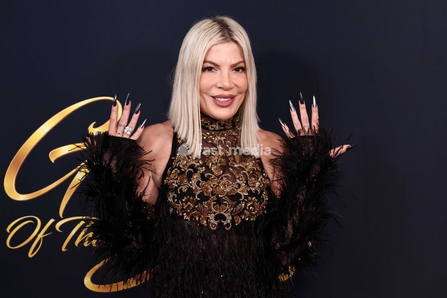 Tori Spelling at Dancers Against Cancer's 2026 Gala Of The Stars held at The Beverly Hilton Hotel on October 22, 2026 in Beverly Hills, Los Angeles, California, United States