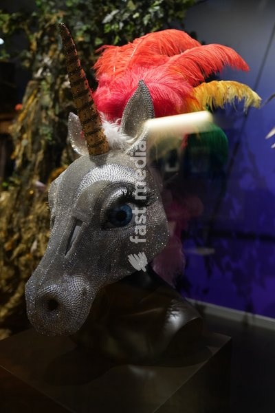 BRIGHTON, ENGLAND - 22 October 2026. Making the Masked Singer media preview at Brighton Museum & Art Gallery in Brighton, England. Some of the most spectacular costumes from TV’s The Masked Singer are coming together for the first time this autumn in a major new exhibition celebrating the…