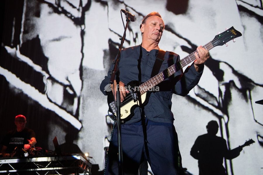 Lead singer Stephen Mallinder of English band Cabaret Voltaire performs at The Roundhouse, London, England, UK on Thursday 22 October 2026 as part of their Final Tour