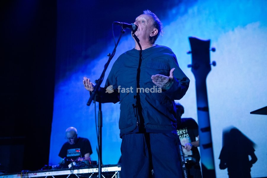 (L-R) - Chris Watson and lead singer Stephen Mallinder of English band Cabaret Voltaire performs at The Roundhouse, London, England, UK on Thursday 22 October 2026 as part of their Final Tour