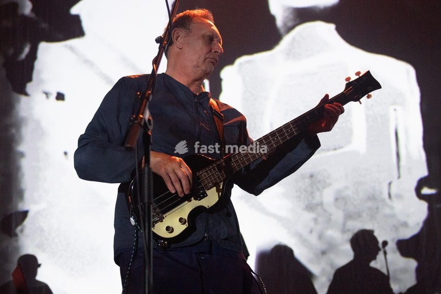 Lead singer Stephen Mallinder of English band Cabaret Voltaire performs at The Roundhouse, London, England, UK on Thursday 22 October 2026 as part of their Final Tour