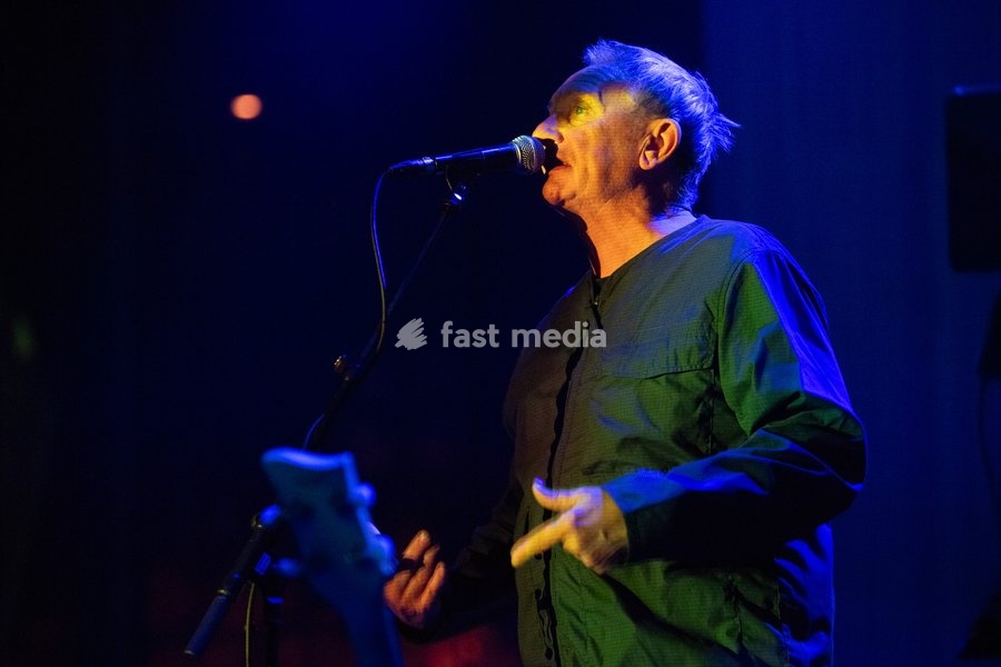 Lead singer Stephen Mallinder of English band Cabaret Voltaire performs at The Roundhouse, London, England, UK on Thursday 22 October 2026 as part of their Final Tour