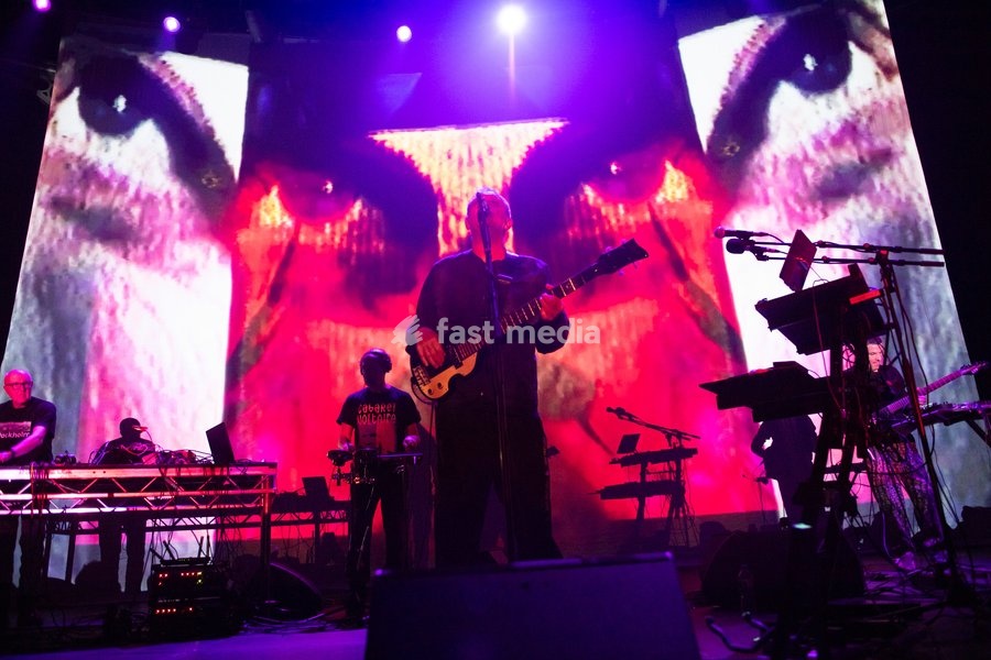 (L-R) - Chris Watson and lead singer Stephen Mallinder of English band Cabaret Voltaire performs at The Roundhouse, London, England, UK on Thursday 22 October 2026 as part of their Final Tour