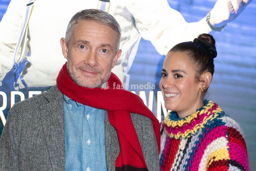 Martin Freeman and Rachel Benaissa attends "Derren Brown: Only Human“ West End Premiere at The Apollo Theatre, Shaftesbury Avenue in London, England. UK. Thursday 22nd October 2026
