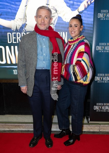 Martin Freeman and Rachel Benaissa attends "Derren Brown: Only Human“ West End Premiere at The Apollo Theatre, Shaftesbury Avenue in London, England. UK. Thursday 22nd October 2026
