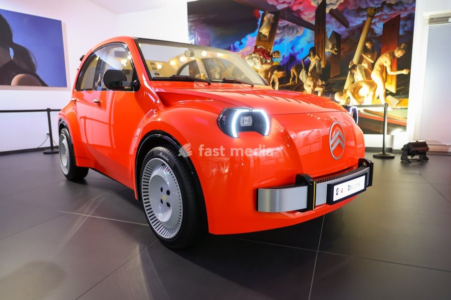 the presentation of the new Citroen 2CV concept car, on Friday 23 October 2026 in Bastogne