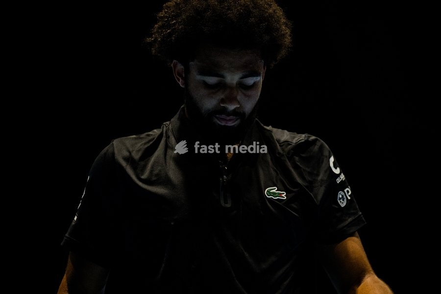 Arthur Fils of France pictured in action during the European Open ATP tennis tournament in Brussels, on Friday 23 October 2026. This year's edition of the tournament is taking place from 17 to 25 October