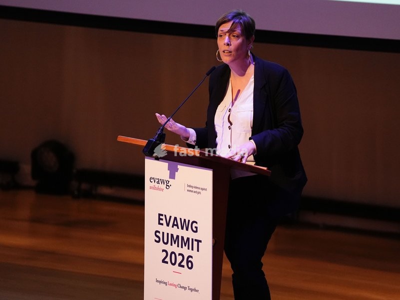Jess Phillips speaking at the Ending Violence Against Women and Girls Summit, at Marlborough College in Wiltshire. Picture date: Friday October 23, 2026
