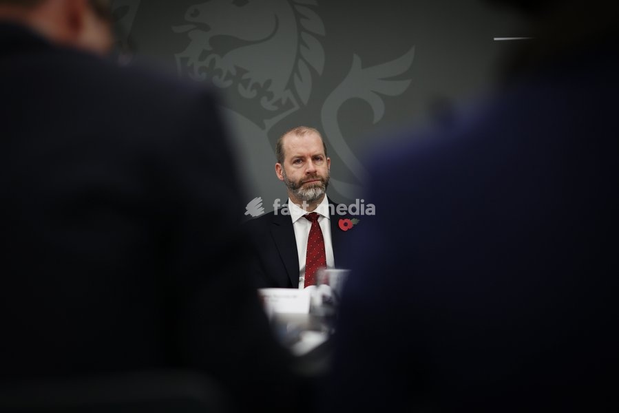 23/10/2026. Manchester, United Kingdom. Jonathan Reynolds, Secretary of State for Business and Trade and Sonny Leong, Baron Leong host Small Business Growth Forum meeting at Number 10 North