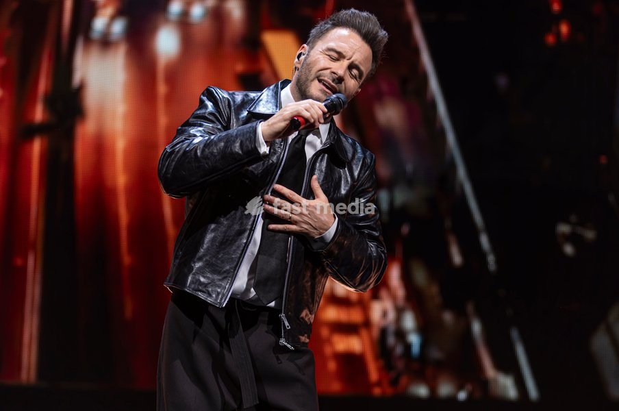 Shane Filan of Westlife performs at Co-Op Live, Manchester, England, 23rd October 2026 as part of the Westlife 25th Anniversary Tour