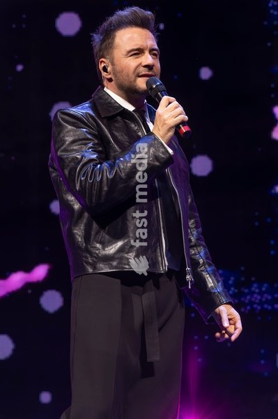 Shane Filan of Westlife performs at Co-Op Live, Manchester, England, 23rd October 2026 as part of the Westlife 25th Anniversary Tour