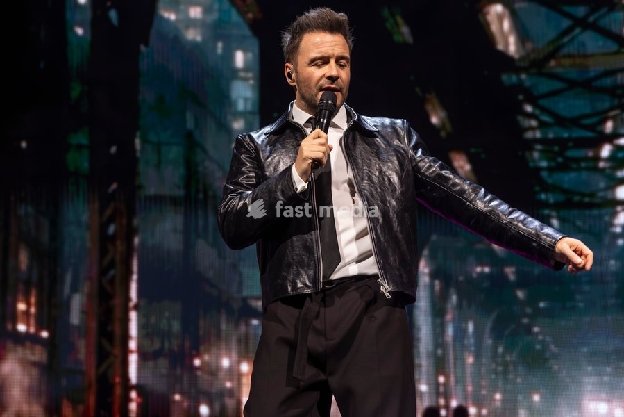Shane Filan of Westlife performs at Co-Op Live, Manchester, England, 23rd October 2026 as part of the Westlife 25th Anniversary Tour