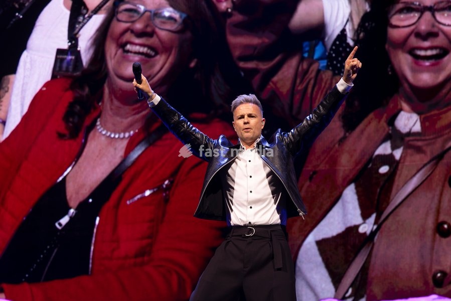Shane Filan of Westlife performs at Co-Op Live, Manchester, England, 23rd October 2026 as part of the Westlife 25th Anniversary Tour
