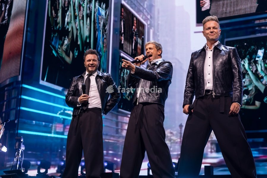 Westlife performs at Co-Op Live