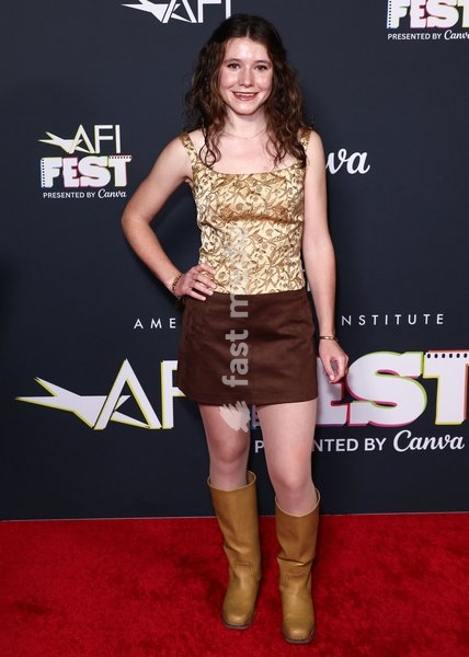 HOLLYWOOD, LOS ANGELES, CALIFORNIA, USA - OCTOBER 23: Katherine Mallen Kupferer arrives at the 2026 AFI (American Film Institute) Fest Presented By Canva - Special Screening Of Independent Film Company's 'Mouse' held at TCL Chinese 6 Theatres at Ovation Hollywood on October 23, 2026 in Hollywood,…