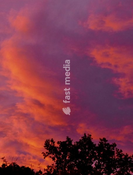 Colourful dawn skies
