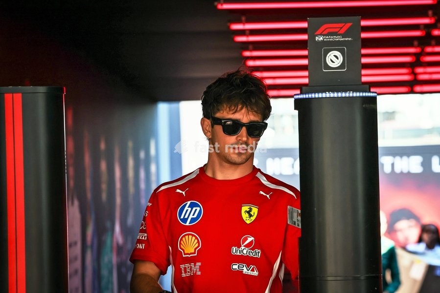 AUSTIN, UNITED STATES - OCTOBER 23: Charles Leclerc of Monaco driving the (16) Scuderia Ferrari HP Ferrari SF-26 on track during first practice of the Formula 1 MSC Cruises United States Grand Prix 2026 at Circuit of the Americas on October 23, 2026 in Austin, United States
