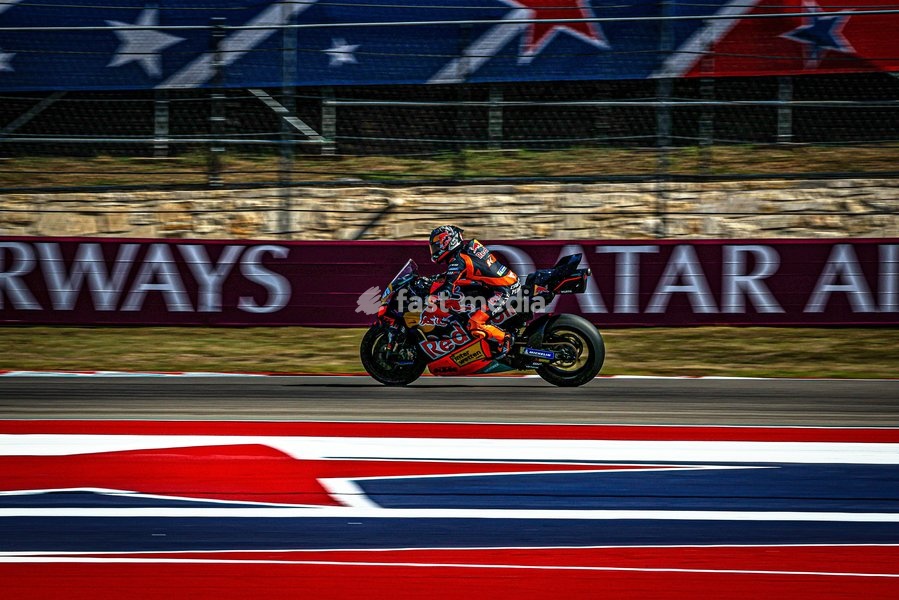 AUSTIN, UNITED STATES - OCTOBER 23: Daniel Pedrosa, tester driver of the KTM Factory Racing during first practice of the Formula 1 MSC Cruises United States Grand Prix 2026 at Circuit of the Americas on October 23, 2026 in Austin, United States