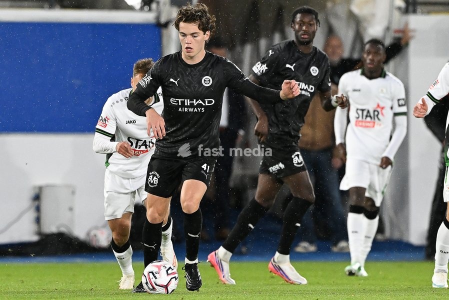Lommel's Sverre Halseth Nypan pictured in action during a soccer match between Oud-Heverlee Leuven and Lommel SK, Saturday 24 October 2026 in Heverlee, on day 9 of the 2026-2027 'Jupiler Pro League' first division of the Belgian championship