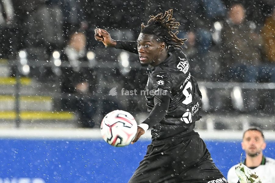 Lommel's Don-Angelo Konadu pictured in action during a soccer match between Oud-Heverlee Leuven and Lommel SK, Saturday 24 October 2026 in Heverlee, on day 9 of the 2026-2027 'Jupiler Pro League' first division of the Belgian championship