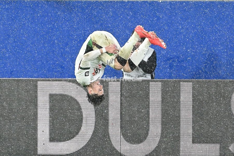 OHL's Robin Mirisola celebrates after scoring during a soccer match between Oud-Heverlee Leuven and Lommel SK, Saturday 24 October 2026 in Heverlee, on day 9 of the 2026-2027 'Jupiler Pro League' first division of the Belgian championship