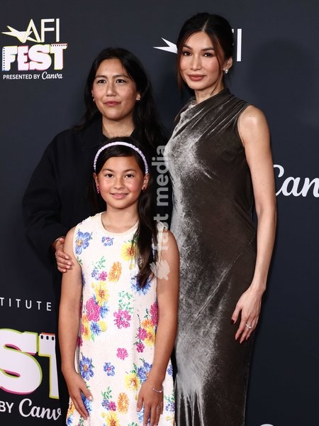 Beth de Araujo, Mason Reeves and Gemma Chan at the 2026 AFI (American Film Institute) Fest Presented By Canva - Special Screening Of Sumerian Pictures' 'Josephine' held at TCL Chinese 6 Theatres at Ovation Hollywood on October 24, 2026 in Hollywood, Los Angeles, California, United States