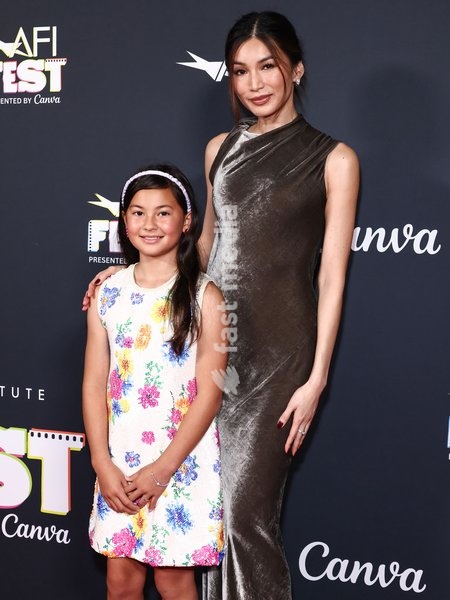 HOLLYWOOD, LOS ANGELES, CALIFORNIA, USA - OCTOBER 24: Mason Reeves and Gemma Chan arrive at the 2026 AFI (American Film Institute) Fest Presented By Canva - Special Screening Of Sumerian Pictures' 'Josephine' held at TCL Chinese 6 Theatres at Ovation Hollywood on October 24, 2026 in Hollywood, Los…