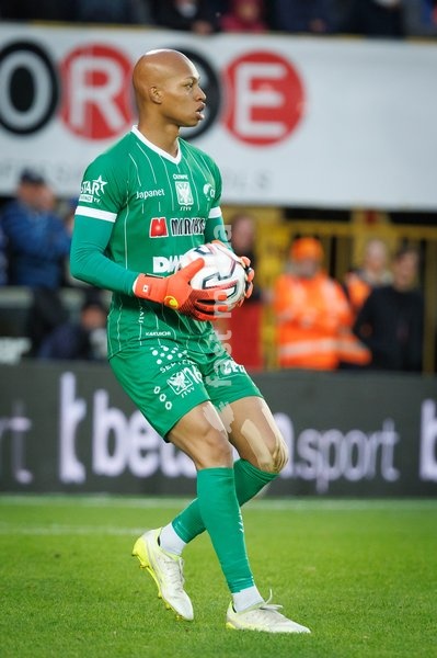 STVV's goalkeeper Leo Kokubo pictured in action during a soccer match between Club Brugge and Sint-Truidense VV , Sunday 25 October 2026 in Brugge, on day 9 of the 2026-2027 'Jupiler Pro League' first division of the Belgian championship