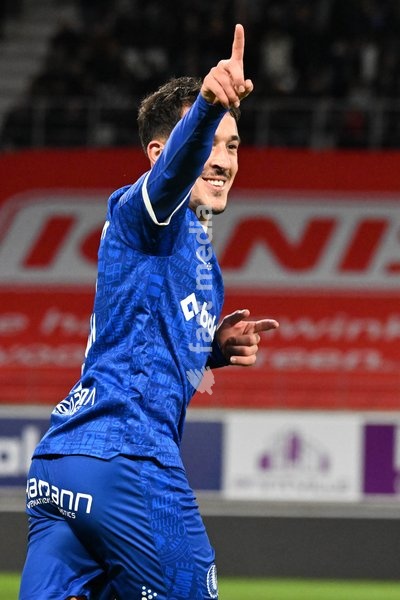 Gent's Abdelkahar Kadri celebrates after scoring the 1-0 goal during a soccer match between KAA Gent and RSC Anderlecht, Sunday 25 October 2026 in Gent, on day 9 of the 2026-2027 'Jupiler Pro League' first division of the Belgian championship, in Gent