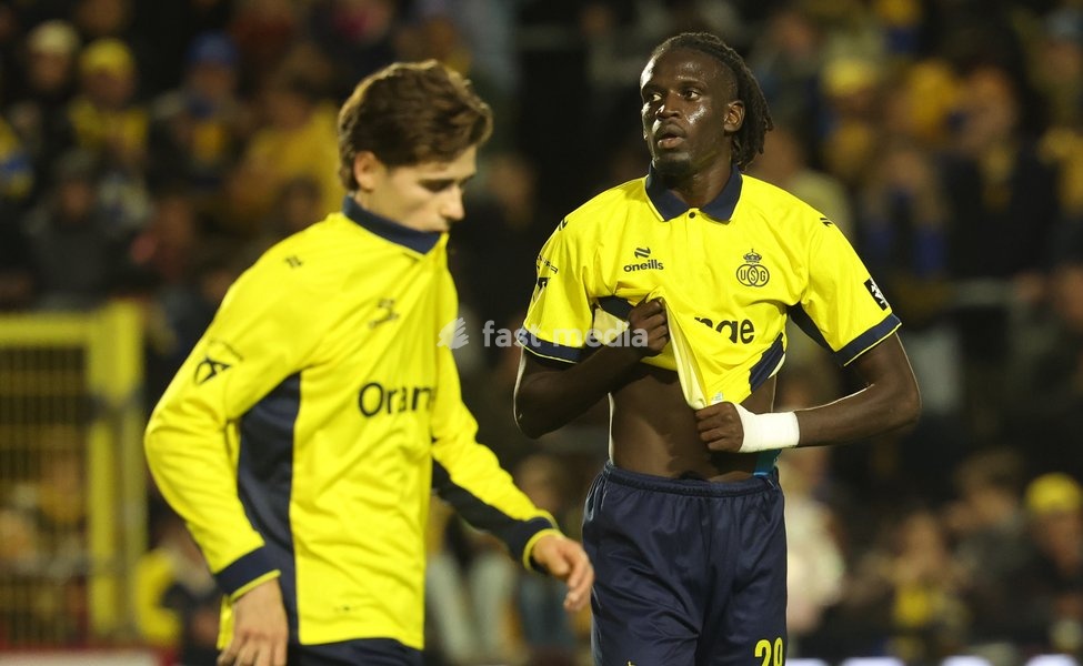 Union's Massire Sylla looks dejected during a soccer match between Royale Union Saint-Gilloise and Cercle Brugge, Sunday 25 October 2026 in Brussels, on day 9 of the 2026-2027 'Jupiler Pro League' first division of the Belgian championship