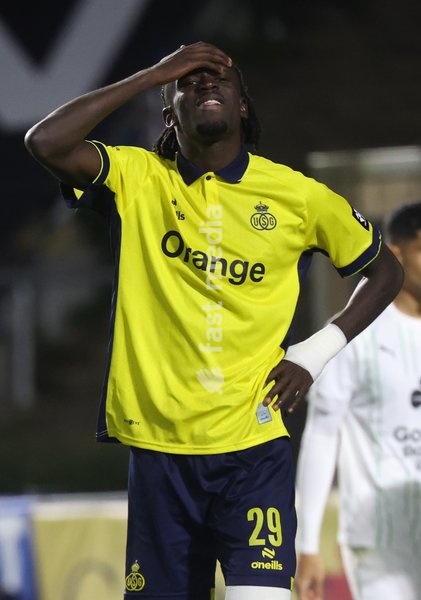 Union's Massire Sylla looks dejected during a soccer match between Royale Union Saint-Gilloise and Cercle Brugge, Sunday 25 October 2026 in Brussels, on day 9 of the 2026-2027 'Jupiler Pro League' first division of the Belgian championship
