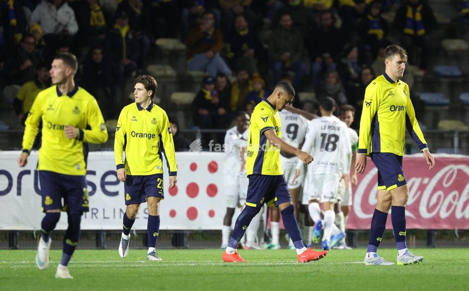 Union's players look dejected during a soccer match between Royale Union Saint-Gilloise and Cercle Brugge, Sunday 25 October 2026 in Brussels, on day 9 of the 2026-2027 'Jupiler Pro League' first division of the Belgian championship