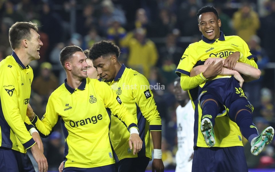 Union's Relebohile Mofokeng celebrates after scoring during a soccer match between Royale Union Saint-Gilloise and Cercle Brugge, Sunday 25 October 2026 in Brussels, on day 9 of the 2026-2027 'Jupiler Pro League' first division of the Belgian championship