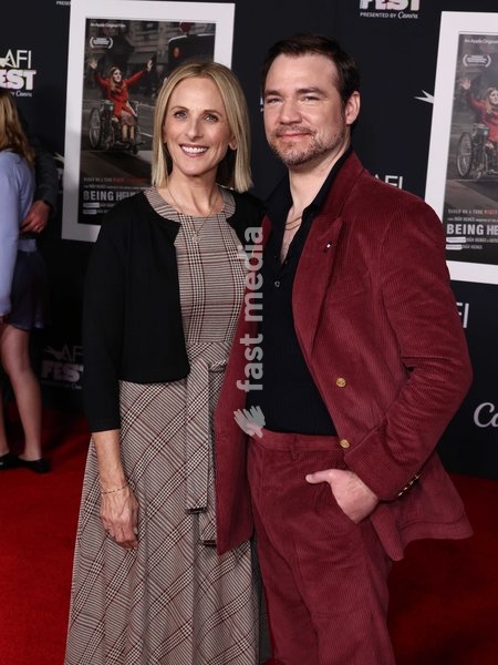 Marlee Matlin and Daniel Durant at the 2026 AFI (American Film Institute) Fest Presented By Canva - Closing Night Premiere Screening Of Apple Original Films' 'Being Heumann' held at TCL Chinese Theatre IMAX at Ovation Hollywood on October 25, 2026 in Hollywood, Los Angeles, California, United States