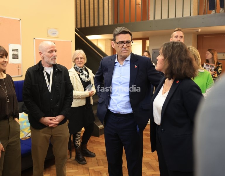 British Politics Prime Minister Andy Burnham and John Healey Chancellor , visit St Martins in the fields a homeless charity in central London . Ahead of the Budget later this week Funding is set to double to support a pledge by the prime minister to give every rough sleeper in England a route off…