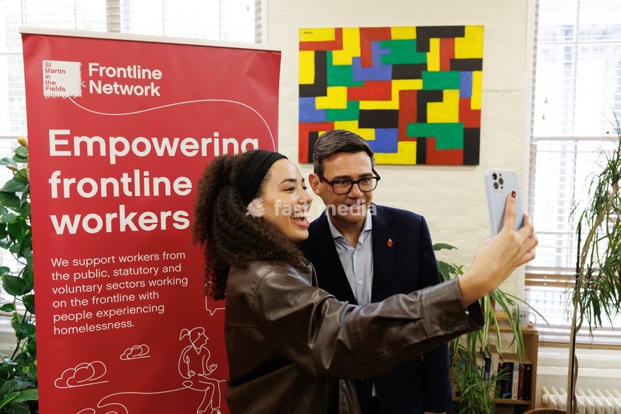 Prime Minister Andy Burnham visits The Connection at St. Martins