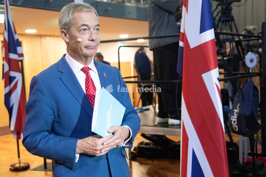 Nigel Farage - Reform UK Leader at Reform UK's Economic Rescue Plan Press Conference at The Lindley Hall, London, England, UK on Monday 26 October, 2026