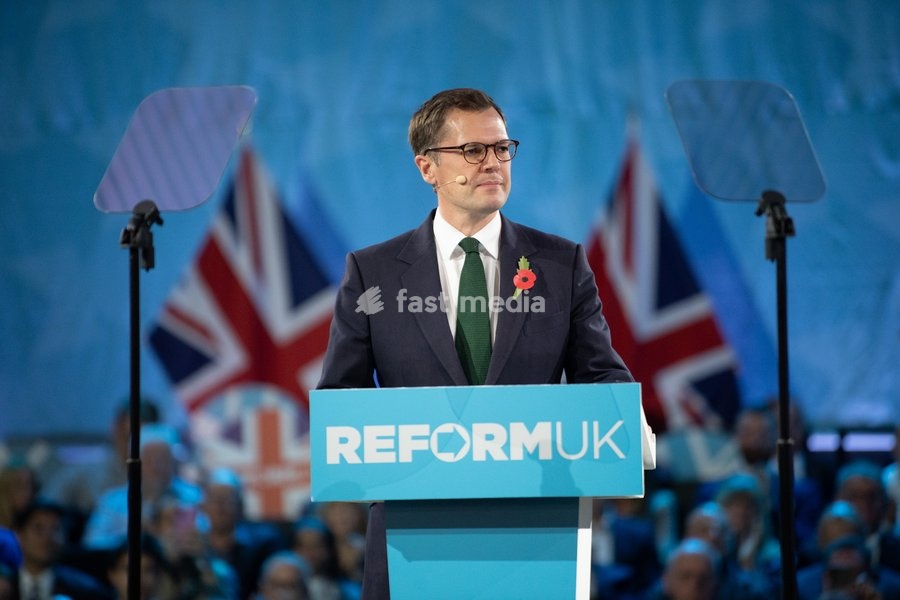 Robert Jenrick - Reform UK Chancellor speaks at Reform UK's Economic Rescue Plan Press Conference at The Lindley Hall, London, England, UK on Monday 26 October, 2026