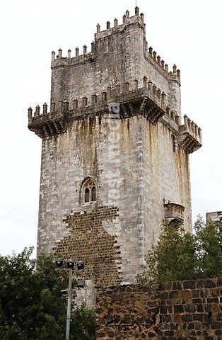 Portugal, Alentejo, Beja. Castle. View of the keep tower. King Dinis of Portugal (1261-1325) reinforced and enlarged the walls and towers (1307) and began the construction of the keep in 1310