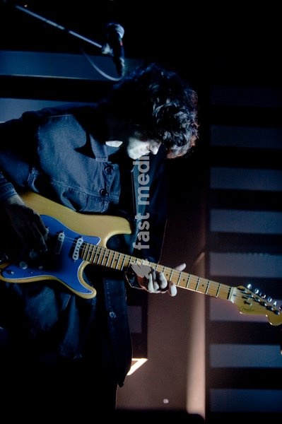 Beach House performing live at HMV Ritz, Manchester, England on 31st October 2012. Alex Scally - guitar