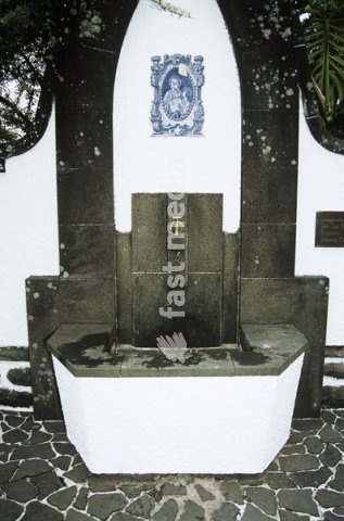 Drinking water fountain in a street, Santana, Madeira
